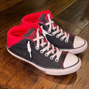 Converse All Star Black and Red kids 4.5Y Sneakers